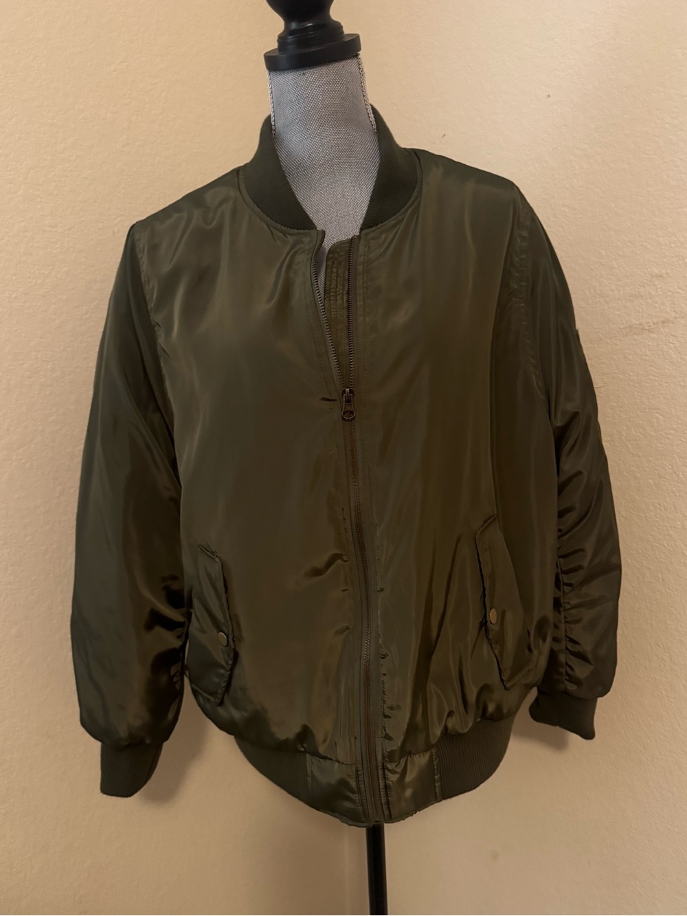 Jolt Taupe Sherpa-Lined Jacket